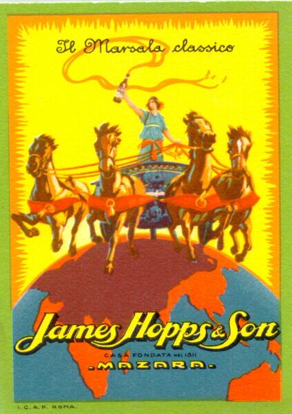 ca. 1920: Attractive advertising Postcard: John Hopps & Son: Marsalla Classico ca. 1920: Attractive advertising Postcard: John Hopps & Son: Marsalla Classico