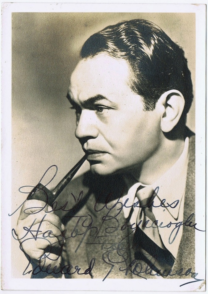 Edward G. Robinson Autograph