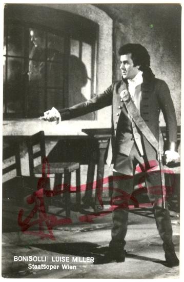 Franco Bonisolli Autograph: Signed Photo. COA Franco Bonisolli Autograph: Signed Photo. COA