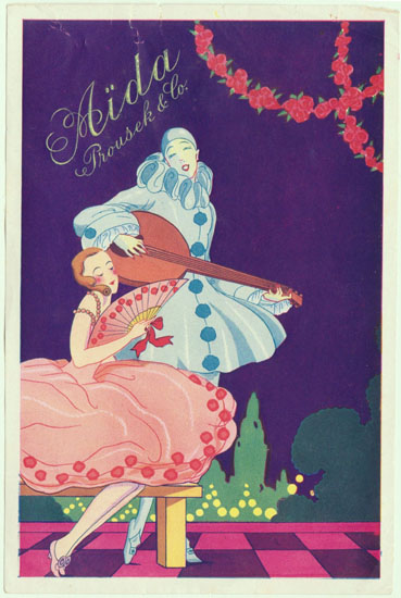 Vintage Advertising for Aida Bakeries . Art Deco Design. Ca.1920 Vintage Advertising for Aida Bakeries . Art Deco Design. Ca.1920