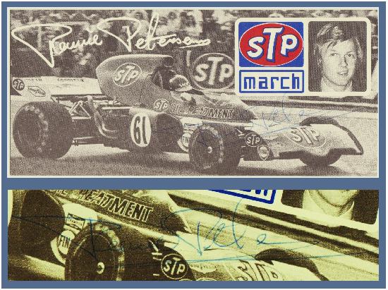 Ronnie Petersen hand signed Print. CoA Ronnie Petersen hand signed Print. CoA
