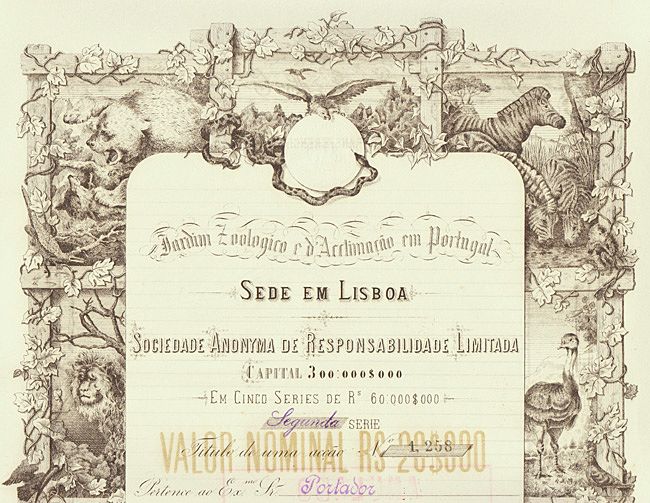 1904. Portugal: Decorative Zoo Stock 1904. Portugal: Decorative Zoo Stock