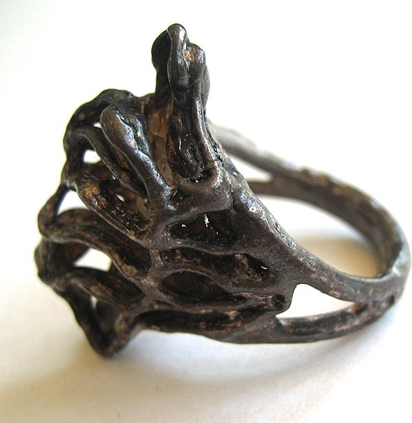 Silver Tone Abstract Ring Silver Tone Abstract Ring