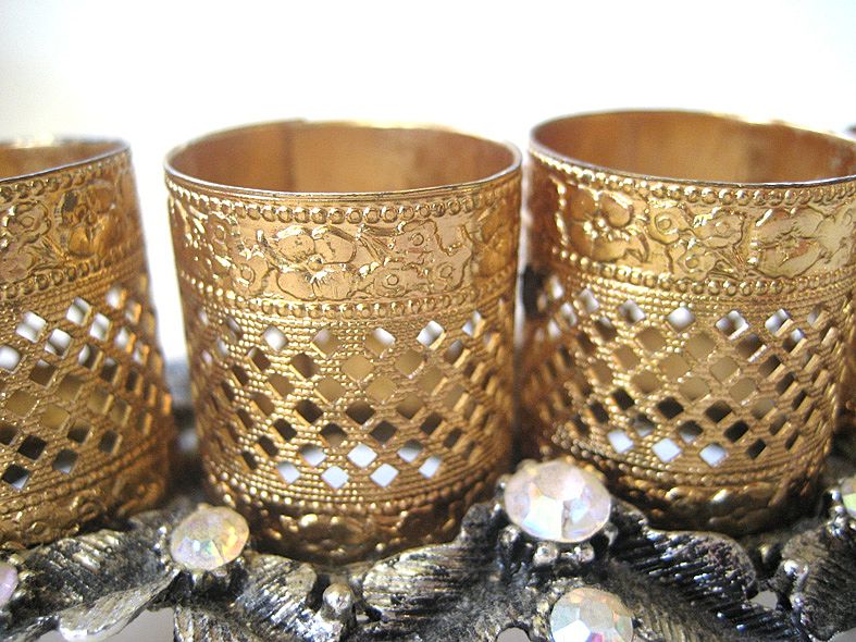 Silver Tone and Gold Tone Cherub Lipstick Holder Silver Tone and Gold Tone Cherub Lipstick Holder