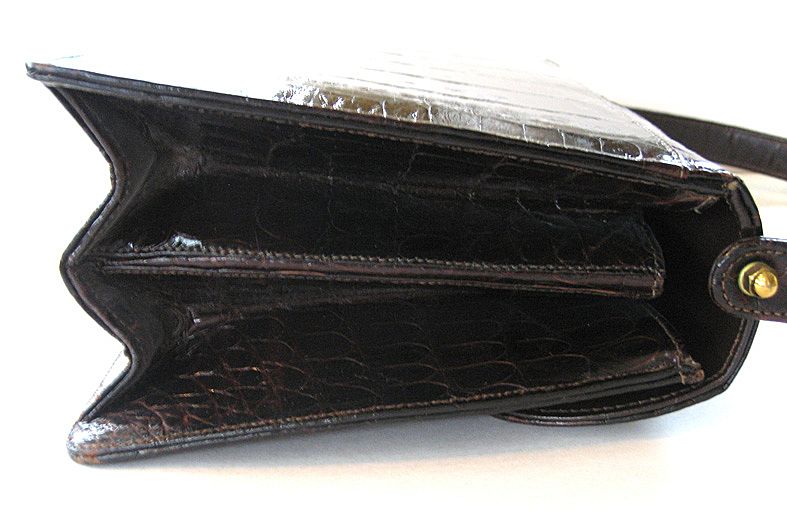 Bellestone Alligator Purse with Leather Interior Bellestone Alligator Purse with Leather Interior