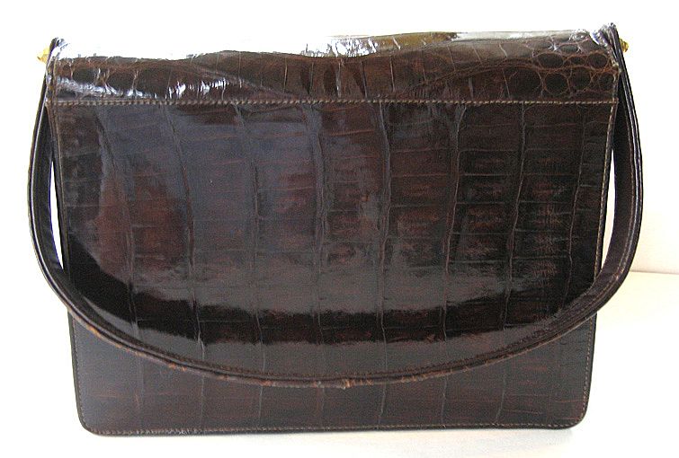 Bellestone Alligator Purse with Leather Interior Bellestone Alligator Purse with Leather Interior
