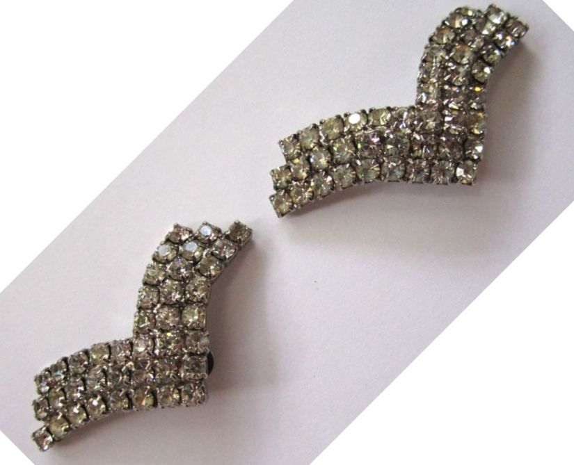 Winged Rhinestone Shoe Clips Winged Rhinestone Shoe Clips