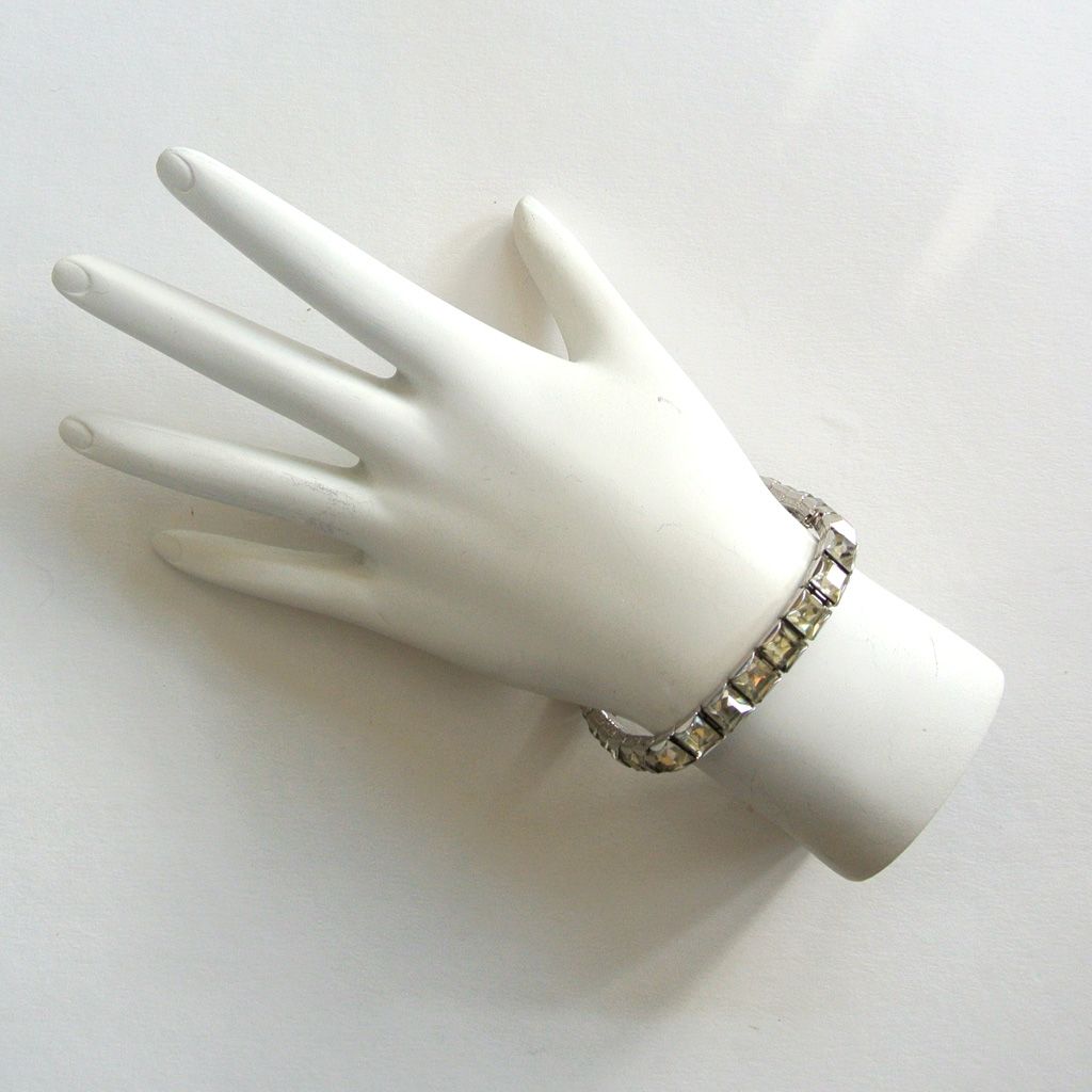 Art Deco Rhinestone Line Bracelet Art Deco Rhinestone Line Bracelet