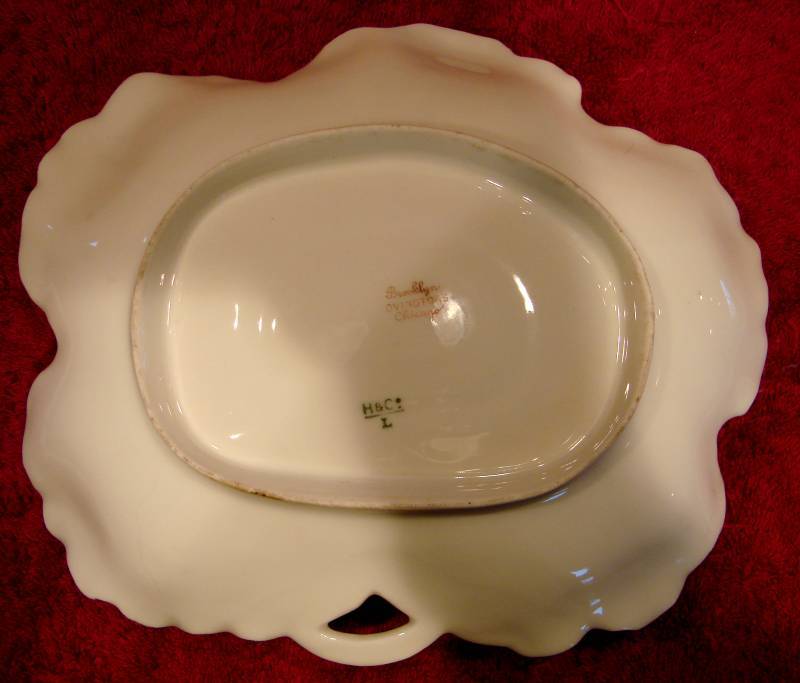 French Haviland Limoges Leaf Blank Sauce Boat Meadow Visitor Insects Flowers c 1876 - 1889 French Haviland Limoges Leaf Blank Sauce Boat Meadow Visitor Insects Flowers c 1876 - 1889
