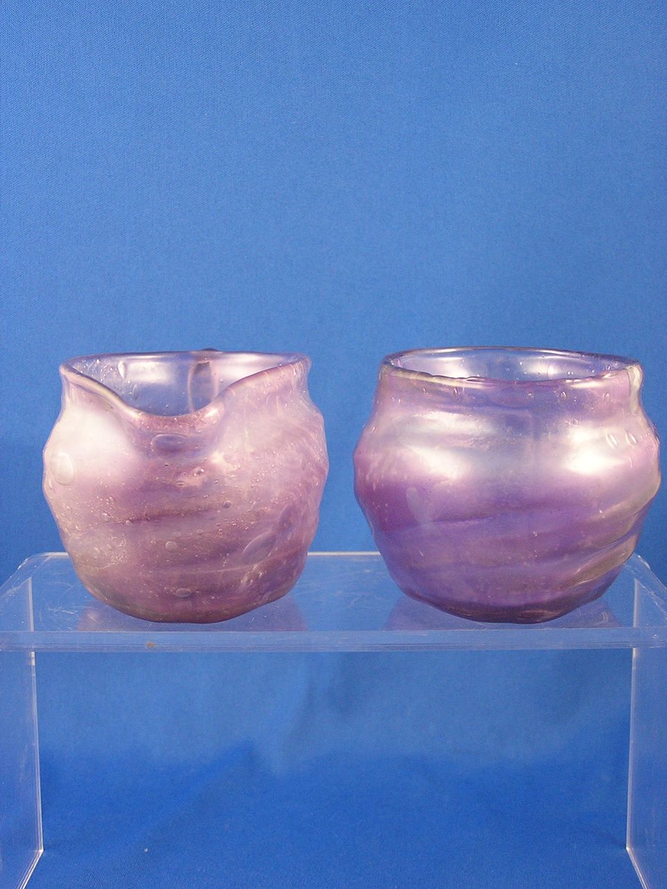 Consolidated Glass Catalonian Amethyst Creamer & Sugar (c.1920's) Consolidated Glass Catalonian Amethyst Creamer & Sugar (c.1920's)