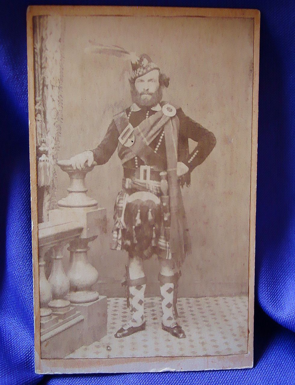 Scarce CDV of Maine Civil War Soldier 1st Maine Scottish Battalion Scarce CDV of Maine Civil War Soldier 1st Maine Scottish Battalion
