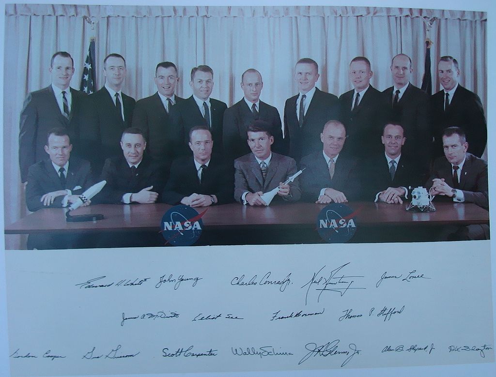 Original Photograph of Original Mercury Astronauts Original Photograph of Original Mercury Astronauts