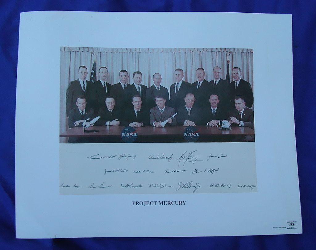 Original Photograph of Original Mercury Astronauts Original Photograph of Original Mercury Astronauts