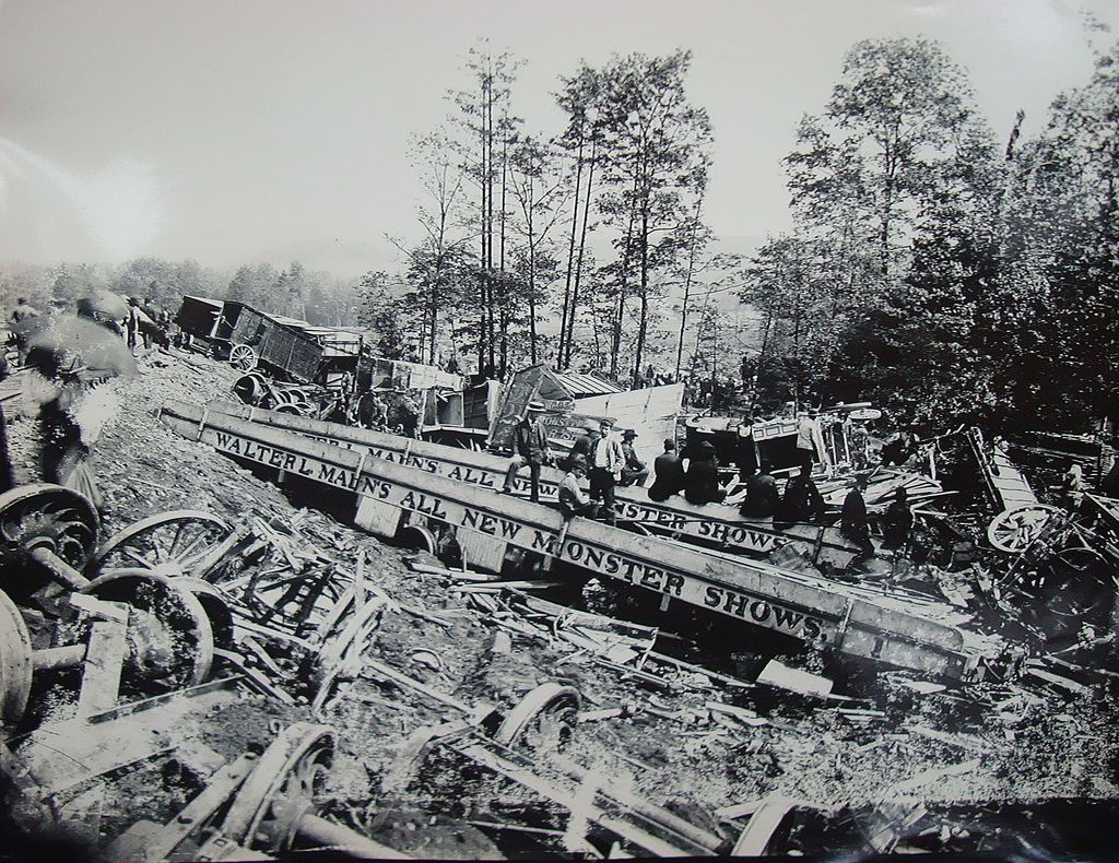 Original Photos of Walter L.Main's Circus Monster Show Train Wreck Tyrone,Pa 1893 Original Photos of Walter L.Main's Circus Monster Show Train Wreck Tyrone,Pa 1893