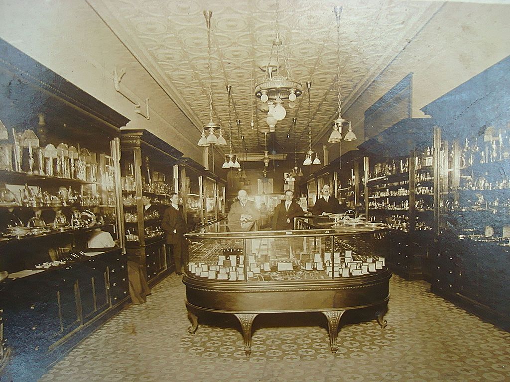 1880's Tiffany Store Cabinet Photo w/ Tiffany Victorian Store Trade Cards 1880's Tiffany Store Cabinet Photo w/ Tiffany Victorian Store Trade Cards