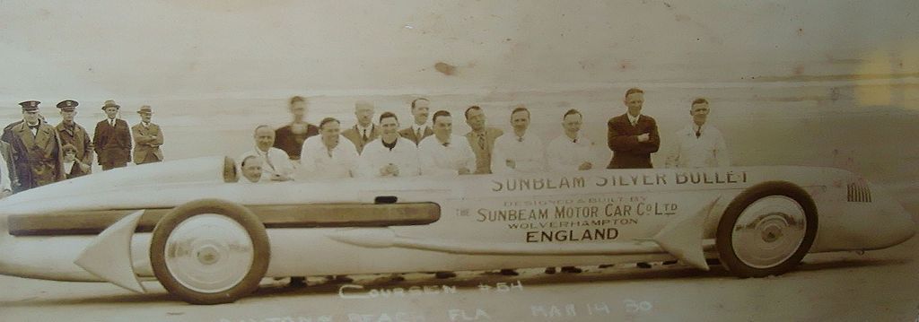 Sir Henry Seagrave Daytona Beach,Florida Sunbeam Racer Photo~1930 Original Sir Henry Seagrave Daytona Beach,Florida Sunbeam Racer Photo~1930 Original