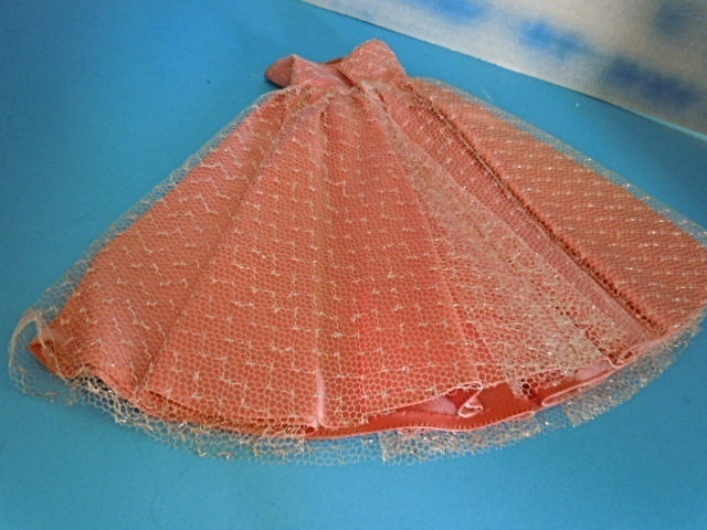 1950's Mary Hoyer Medium Pink Ball Gown, Crispy Mint 1950's Mary Hoyer Medium Pink Ball Gown, Crispy Mint