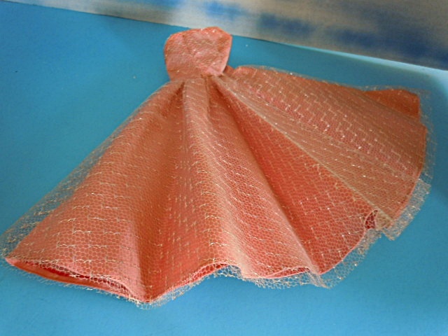 1950's Mary Hoyer Medium Pink Ball Gown, Crispy Mint 1950's Mary Hoyer Medium Pink Ball Gown, Crispy Mint