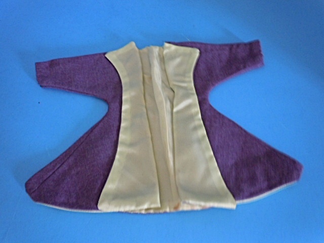 1950's Mary Hoyer Purple & Green Coat Dress for 14" Hard Plastic Doll 1950's Mary Hoyer Purple & Green Coat Dress for 14" Hard Plastic Doll