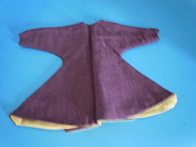 1950's Mary Hoyer Purple & Green Coat Dress for 14" Hard Plastic Doll 1950's Mary Hoyer Purple & Green Coat Dress for 14" Hard Plastic Doll
