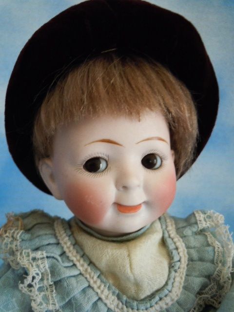 10" Hertel Schwab 165 Toddler Googly Character Bisque All Original 10" Hertel Schwab 165 Toddler Googly Character Bisque All Original