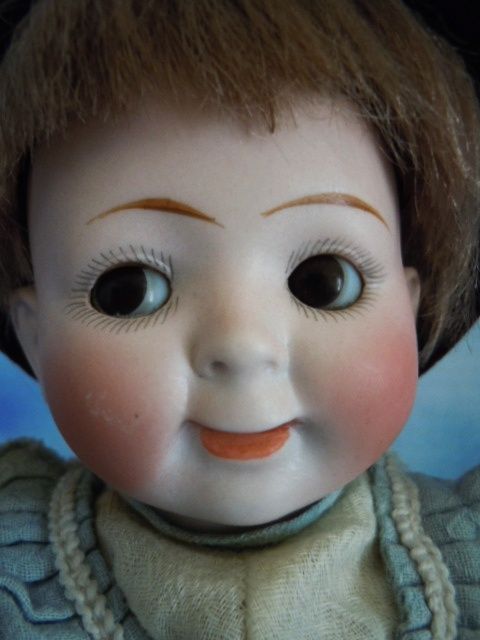 10" Hertel Schwab 165 Toddler Googly Character Bisque All Original 10" Hertel Schwab 165 Toddler Googly Character Bisque All Original