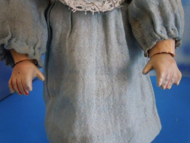 10" Hertel Schwab 165 Toddler Googly Character Bisque All Original 10" Hertel Schwab 165 Toddler Googly Character Bisque All Original
