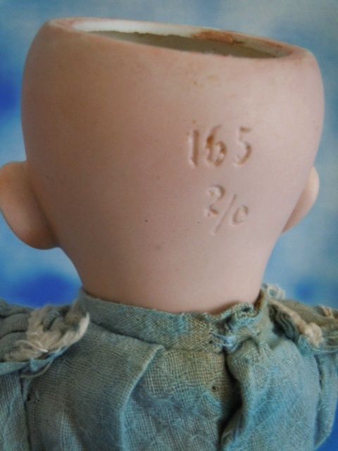 10" Hertel Schwab 165 Toddler Googly Character Bisque All Original 10" Hertel Schwab 165 Toddler Googly Character Bisque All Original