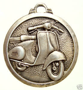 Antique Silver Plated Scooter - VESPA Antique Silver Plated Scooter - VESPA