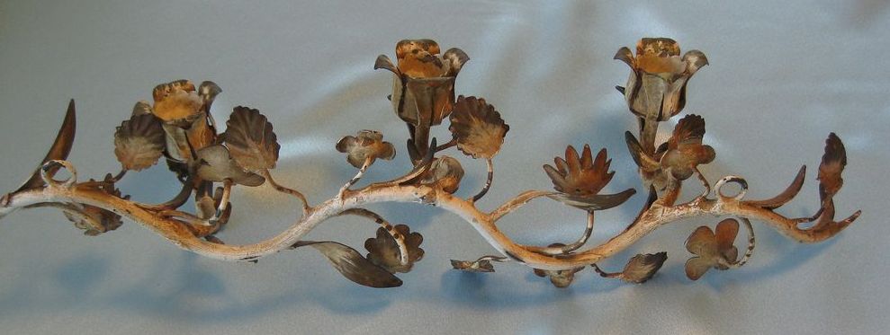 Vintage Iron Candle Sconce Vintage Iron Candle Sconce
