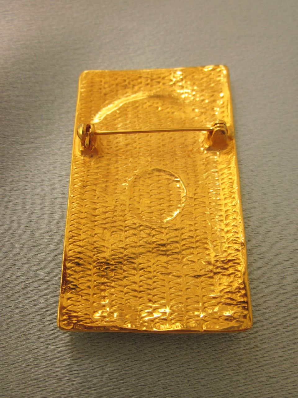 Vintage Picasso Design Rectangle Face Brooch Vintage Picasso Design Rectangle Face Brooch