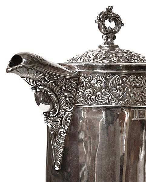 Victorian Webster & Sons Silverplate Hot Water Tankard Victorian Webster & Sons Silverplate Hot Water Tankard