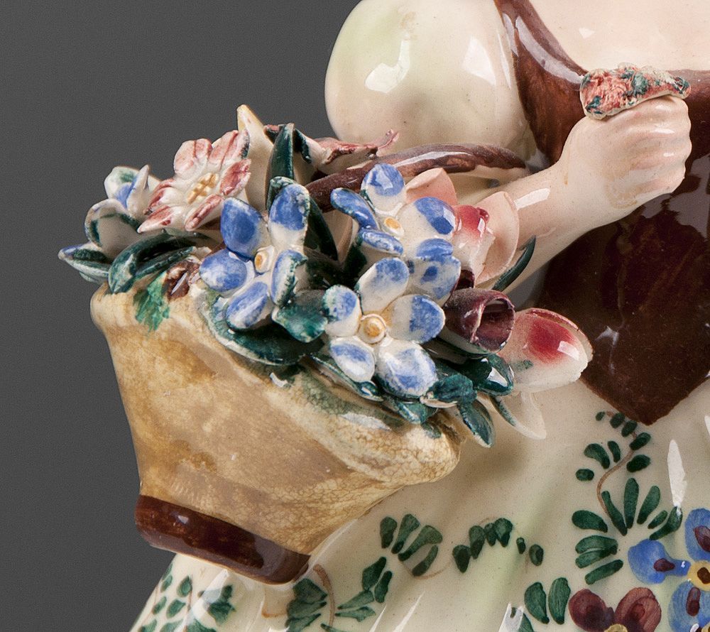 Italian Ceramic Hand Painted Figurine from designcorner on Ruby Lane