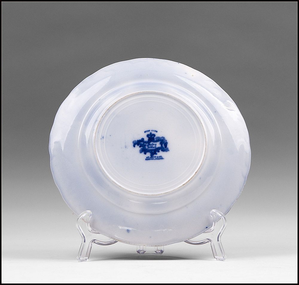 19th C. Flow Blue Staffordshire Pottery Plate 19th C. Flow Blue Staffordshire Pottery Plate