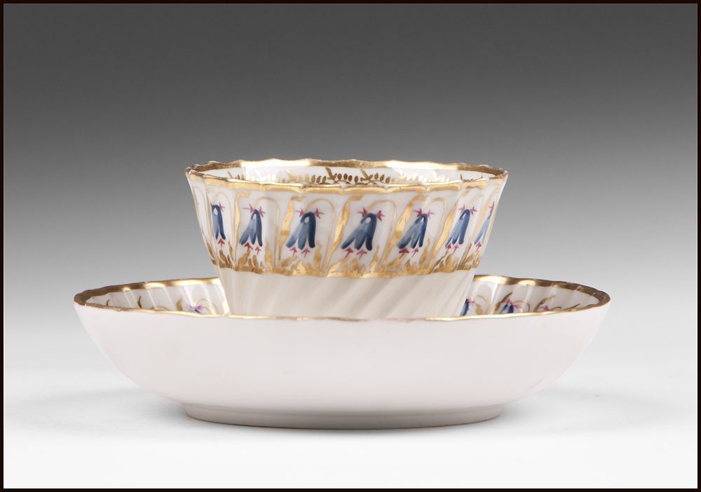 18th C. Derby, Duesbury Period, Soft Paste Porcelain Cup & Saucer 18th C. Derby, Duesbury Period, Soft Paste Porcelain Cup & Saucer