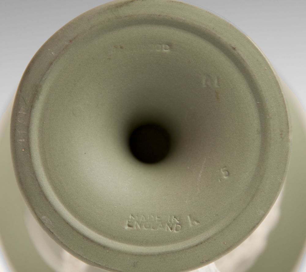 Green Jasperware Wedgwood Vase Green Jasperware Wedgwood Vase