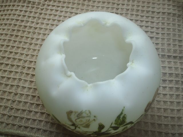 Vintage Satin Glass Rose Bowl~Roses! Vintage Satin Glass Rose Bowl~Roses!