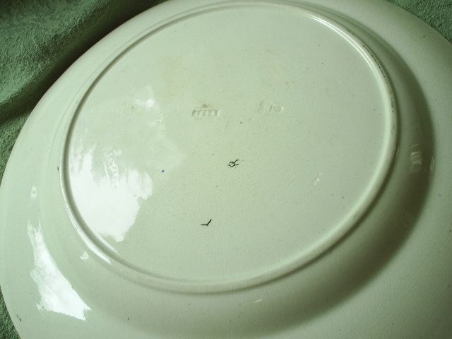 19th C. Aesthetic Transferware plate, ships. 19th C. Aesthetic Transferware plate, ships.