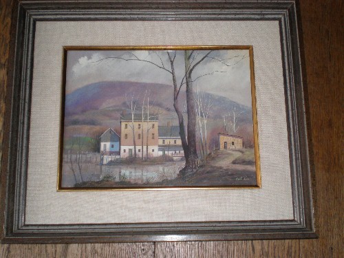 Gorgeous Original Casien Painting - Paul Riba (1912-1977) Gorgeous Original Casien Painting - Paul Riba (1912-1977)