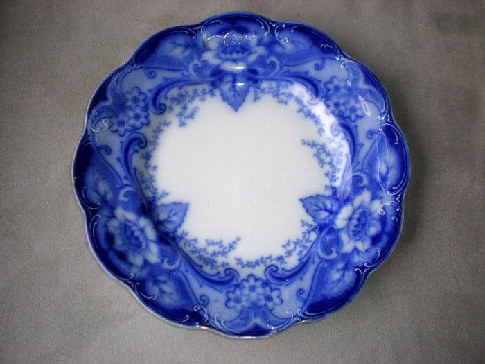 Fabulous Johnson Bros. Flow Blue "Argyle" Plate Fabulous Johnson Bros. Flow Blue "Argyle" Plate