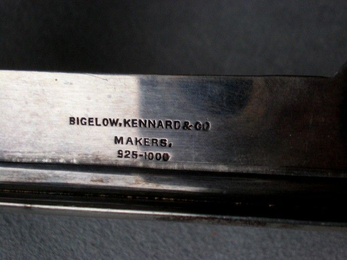 Magnificent Bigelow, Kennard Sterling Silver Inkwell or Ink Stand Magnificent Bigelow, Kennard Sterling Silver Inkwell or Ink Stand