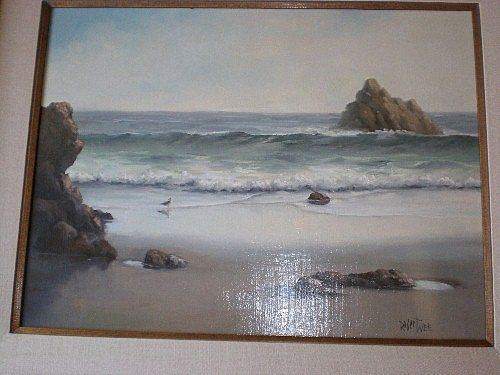 Fabulous California Seascape Original Oil - Robert Wee Fabulous California Seascape Original Oil - Robert Wee