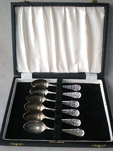 Fabulous Boxed Set Columbia Exposition Souvenir Spoons Fabulous Boxed Set Columbia Exposition Souvenir Spoons