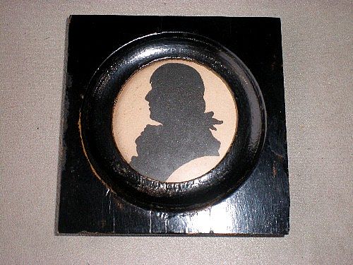Marvelous 19th Century Miniature Silhouette Portrait - Robert Burns Marvelous 19th Century Miniature Silhouette Portrait - Robert Burns