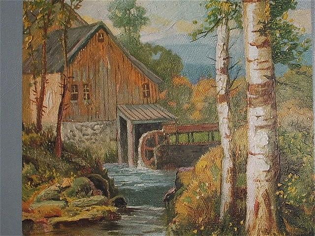 Beautiful Oillette Print "The Cooling Stream" Beautiful Oillette Print "The Cooling Stream"