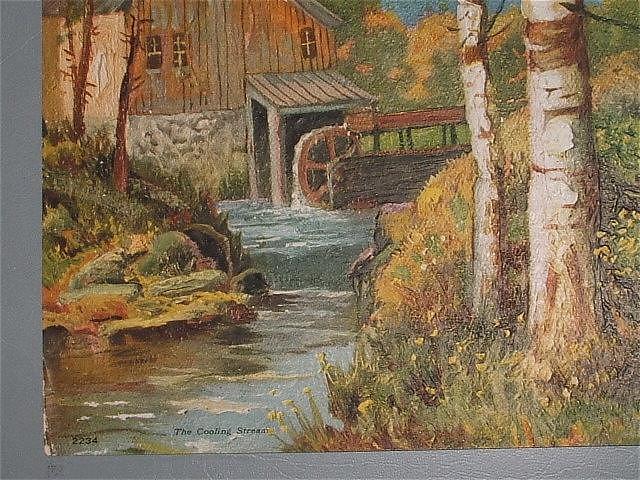 Beautiful Oillette Print "The Cooling Stream" Beautiful Oillette Print "The Cooling Stream"