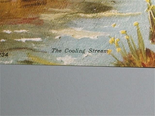 Beautiful Oillette Print "The Cooling Stream" Beautiful Oillette Print "The Cooling Stream"