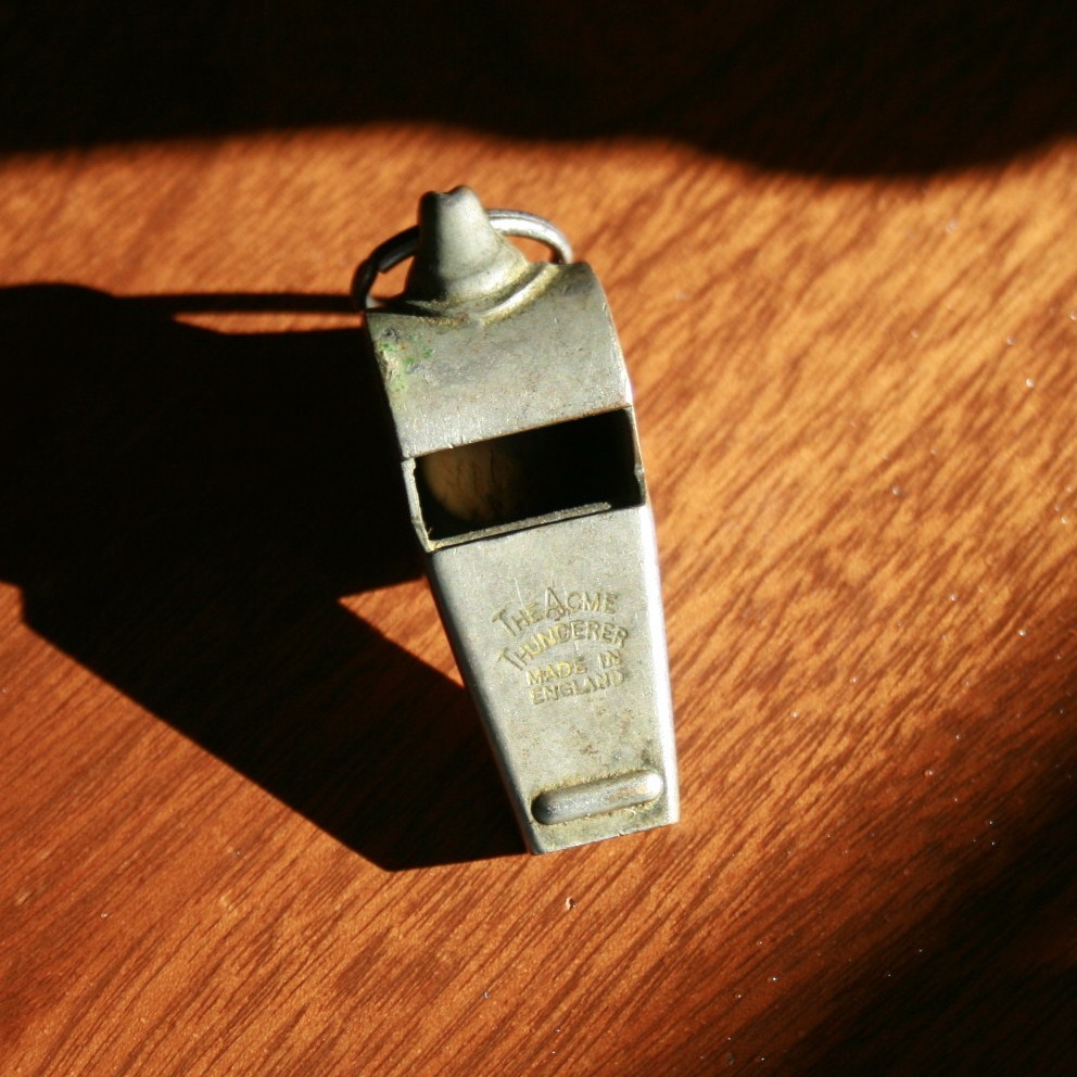 Vintage Plated Brass Acme Thunderer Military Whistle Vintage Plated Brass Acme Thunderer Military Whistle