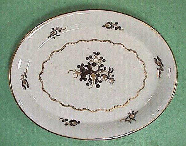 c1805 Chamberlain Worcester English Porcelain Teapot Stand Pattern #258 c1805 Chamberlain Worcester English Porcelain Teapot Stand Pattern #258