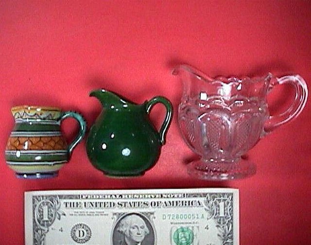 Miniature Tin Glazed Deruta Pitcher (signed) with colorful hand painted decoration (mid 20th C) Miniature Tin Glazed Deruta Pitcher (signed) with colorful hand painted decoration (mid 20th C)